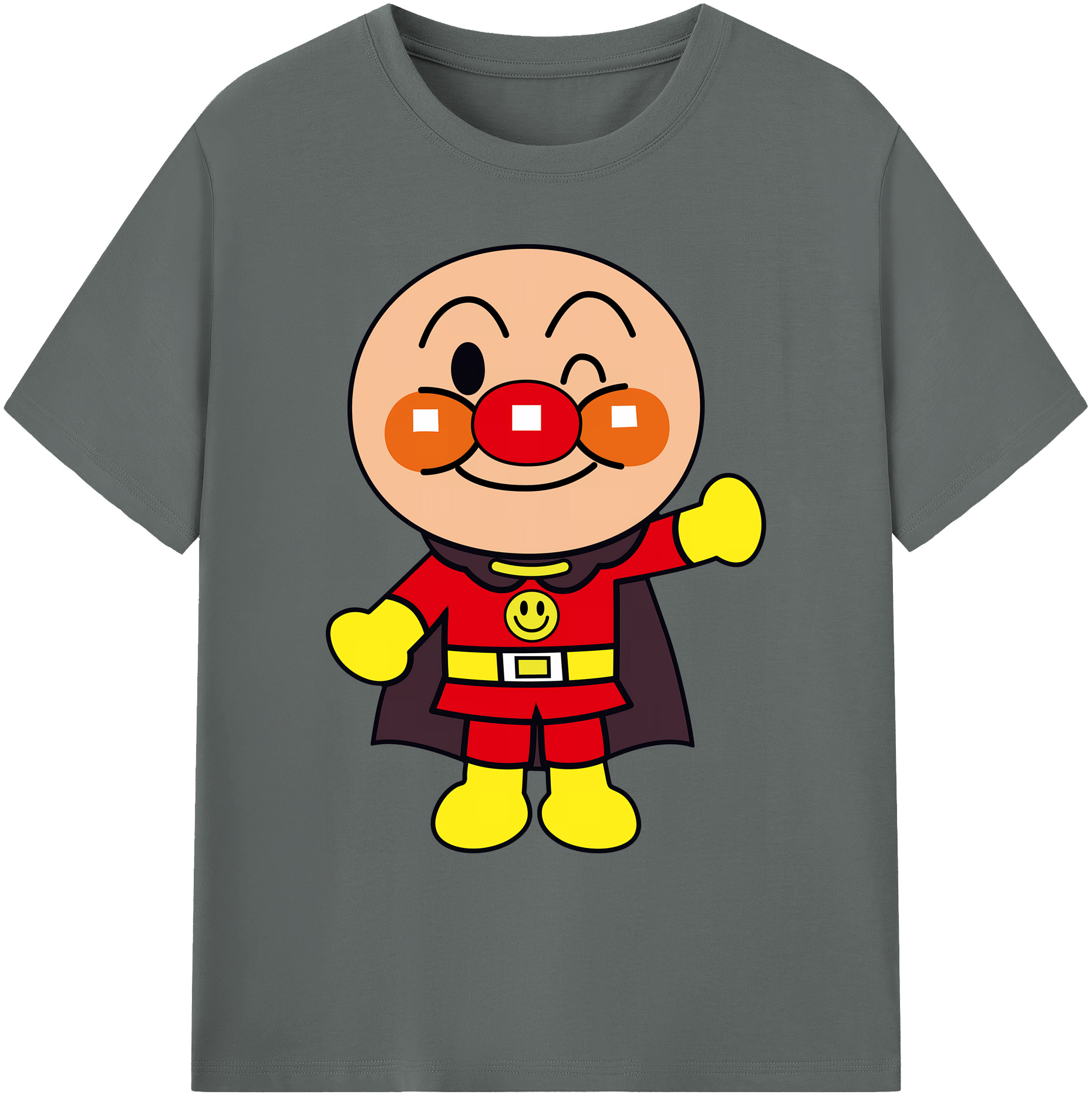 （画像用） アンパンマン Anpanman 綿100％ メンズ半袖Tシャツ｜肌触りやわらか＆通気性